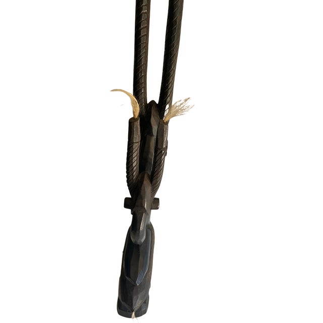 Malian Bambara Artist, Large Ci Wara Antelope Sculpture or Headdress, 1920s-1940s, Wood For Sale - Image 4 of 9