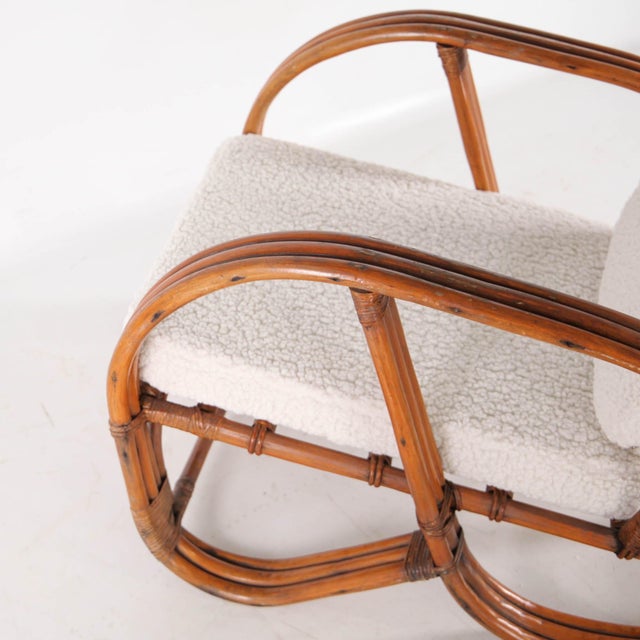 Pretzel Chair in Rattan, 1970s For Sale - Image 9 of 14
