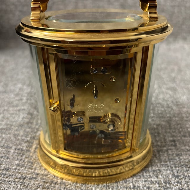 Metal Early 20th Century Mappin & Webb Brass Clock For Sale - Image 7 of 8