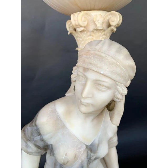Female Sculptural Torchère Lamp. Italy, Late 19th Century. For Sale - Image 10 of 10