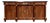 19th Century French Empire Flam Mahogany Marble Top Sideboard / Credenzas For Sale