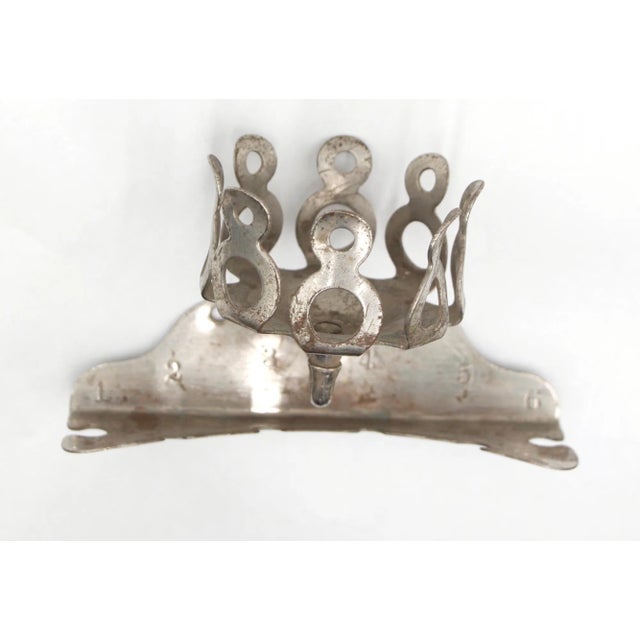 Spanish Antique Brasscrafters Bathroom Nickel Cup & Toothbrush Holder For Sale - Image 3 of 10