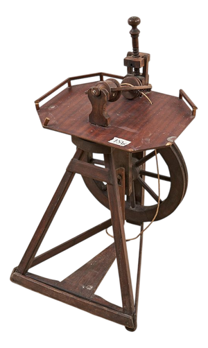 Vintage Wooden Spinning Wheel