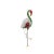 Burmese Spinel Emerald Diamond 18k White Yellow Gold Flamingo Brooch, Gia Cert For Sale - Image 4 of 8
