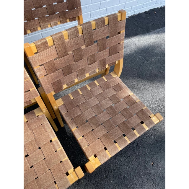 Alvar Aalto 611 Dining Chairs for Artek Mid Century Modern - Set of 6 For Sale - Image 10 of 12