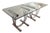 Chrome U Shape Bases Glass Square Top End Side Tables Stands - A Pair For Sale