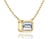 Bezel Pendant Necklace - GIA certified Emerald 1.00ct, F VS2, set in a bezel setting, with 16 inch length, 18 Karat Yellow...