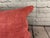 Turkish 16 x 24 Hemp Pillow Turkish Cushion Natural Red Pillow Cushion Cover For Sale - Image 3 of 4