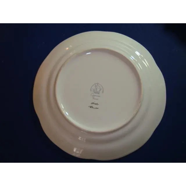 French Provincial Late 20th Century French Hand Painted Faience Plate by Pornic, Brittany For Sale - Image 3 of 4