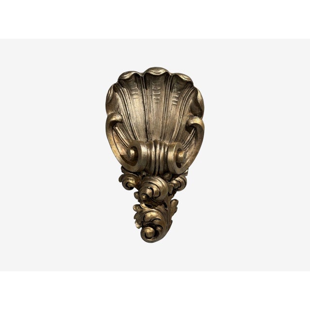1970s 1970s Grosfeld House Attr., Large Shell Wall Sconces, Silver Leaf - a Pair For Sale - Image 5 of 14