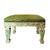 Wood 19th Century Italian Faux Painted Bench With Scalamandré For Sale - Image 7 of 10