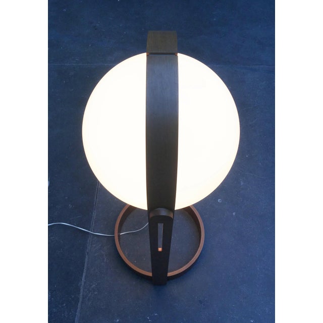 1960s Mid-Century Swiss Space Age Plastic & Plywood Floor Lamp from Temde, 1960s For Sale - Image 5 of 18