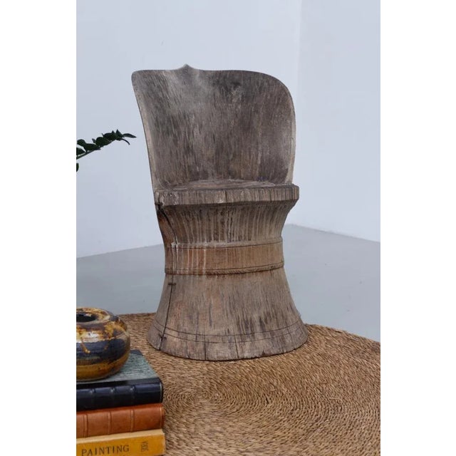 Antique Norwegian Kubbestol Stump Chair with Carvings, 1800s For Sale - Image 10 of 18