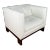 Kelly Hoppen for Century Furniture White Leather Club Chair For Sale