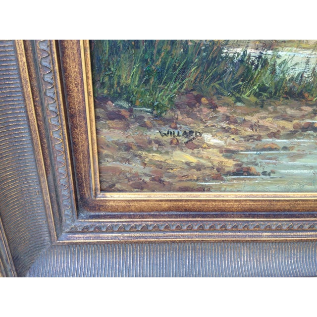 Traditional Willard Pastoral Landscape Oil Painting For Sale - Image 3 of 4