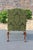 Southwood Mahogany Library Chair With Green Silk Upholstery For Sale - Image 6 of 18