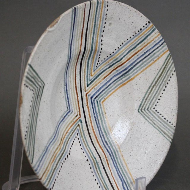 Ceramic Vintage Ceramic Decorative Bowl by Bruno Gambone, 1970s For Sale - Image 7 of 15