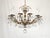 Antique 12 Light Captivating Curvaceous Brass Cut Lead Crystal Chandelier For Sale - Image 9 of 10