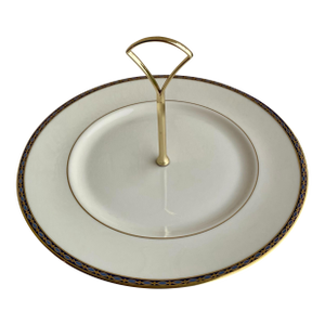 Minton St. James Regal Gold Trim Serving Platter – 1980s English Bone China