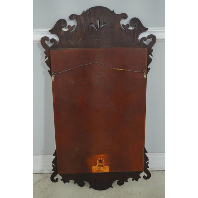 Brown Kindel Vintage Chippendale Mahogany Mirror For Sale - Image 8 of 9