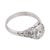 1950s Gia 3.12 Carat Old European Cut Diamond Platinum Engagement Ring, Size 7.75 For Sale - Image 4 of 6