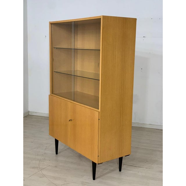 Wood Mid-Century German Highboard, 1970s For Sale - Image 7 of 11