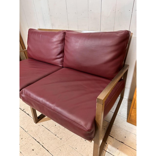 Vintage Two-Seater Sofa in Red Leather by Andy Thornton, 1995 For Sale - Image 11 of 13