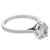 Contemporary Vintage Gia 1.02 Carat Antique Pear Shape Diamond 14k White Gold Engagement Ring, Size 6 For Sale - Image 3 of 4
