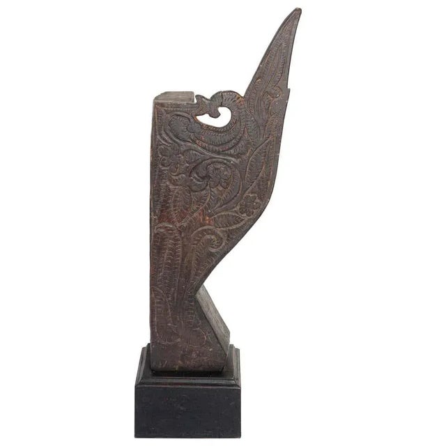 Architectural Carved Wood Temple Fragment from India For Sale - Image 13 of 13