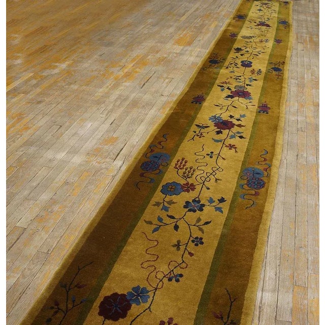 1920s 1920s Chinese Art Deco Runner Carpet ( 2' 6'' x 19' 3'' - 76 x 586 ) For Sale - Image 5 of 12