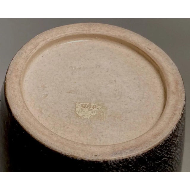 1950s Japanese Pottery Vases- a Pair For Sale - Image 9 of 10