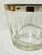 1960s Vintage Mid-Century Modern Small Ice Bucket Barware Glass Cut Silver Rim For Sale - Image 5 of 8