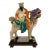 Late 20th Century Chinese Porcelain Immortals Riding Dragon on Wood Base, Folk Art Figurine, 12"h For Sale
