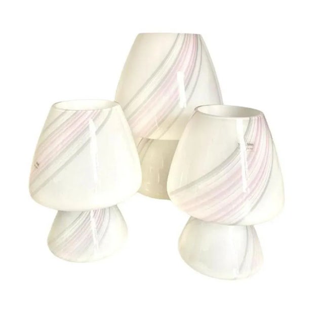 Murano Glass Mushroom Lamps, Italy, 1970s, Set of 3 For Sale - Image 11 of 11
