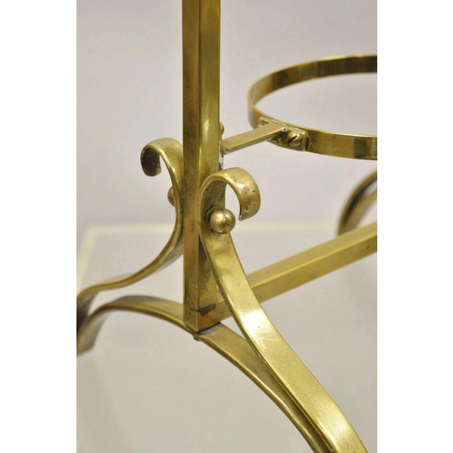 Vintage Italian Mid Century Modern Brass 3 Tier Muffin Pastry Cake Stand For Sale - Image 9 of 10