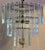1960s Triple Tiered Glass Chandelier For Sale - Image 4 of 5