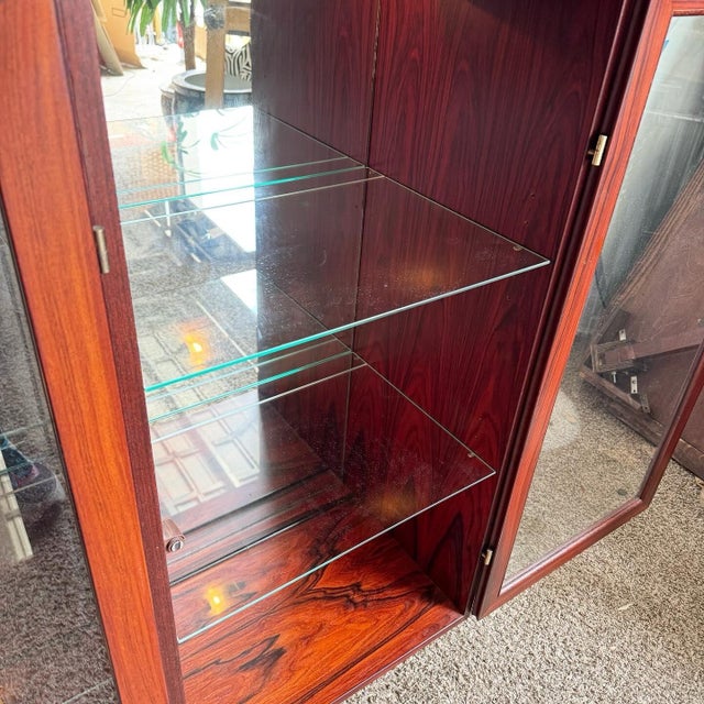 Wood Danish Modern Rosewood Display Cabinet by Skovby For Sale - Image 7 of 12