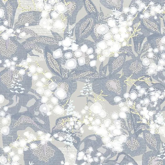 Contemporary 72 Kō Geishi Natsukarekusa Karuru Grey Panel by Ginette Caron and Moriyama for Midsummer-Milano For Sale - Image 3 of 3