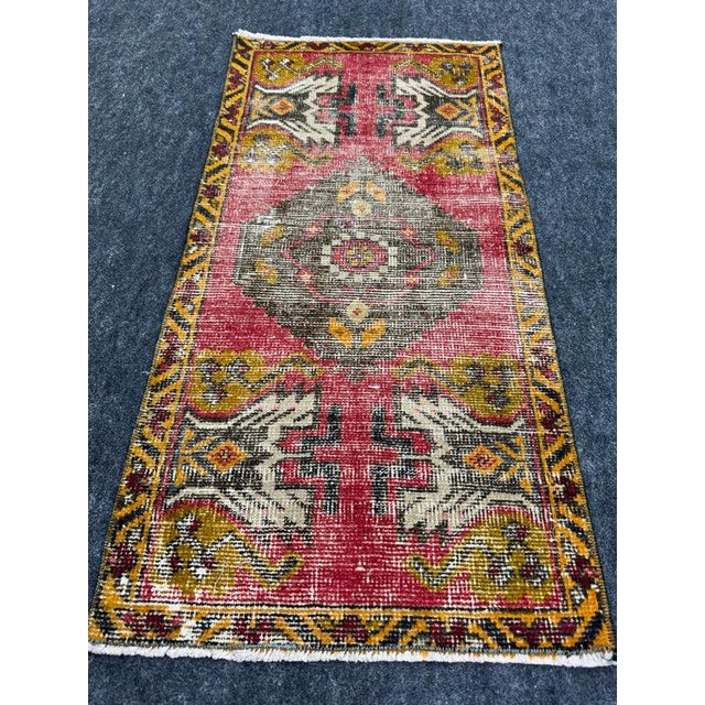 Turkish Yastik Rug 1'8" x 3'3" #24210 Explore a curated collection of hallway runners, wool rugs, and handmade...
