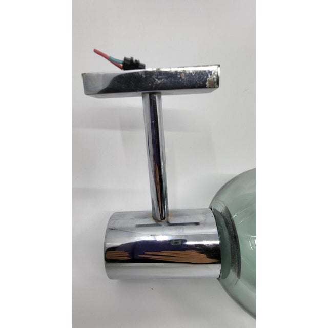 Eye Ball Wall Light in Glass and Chrome, Italy, 1970s For Sale - Image 4 of 9