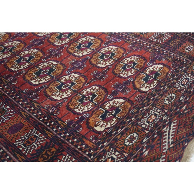 Vintage Turkmen Rug 3'8'' X 5'9'' For Sale In New York - Image 6 of 11