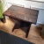 Wood Antique Italian Walnut Savonarola Console Table or Side Table For Sale - Image 7 of 9