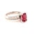 Diamond Tourmaline Rubellite Ring 6.75 14k Gold 4.10 TCW Women Certified For Sale - Image 12 of 16