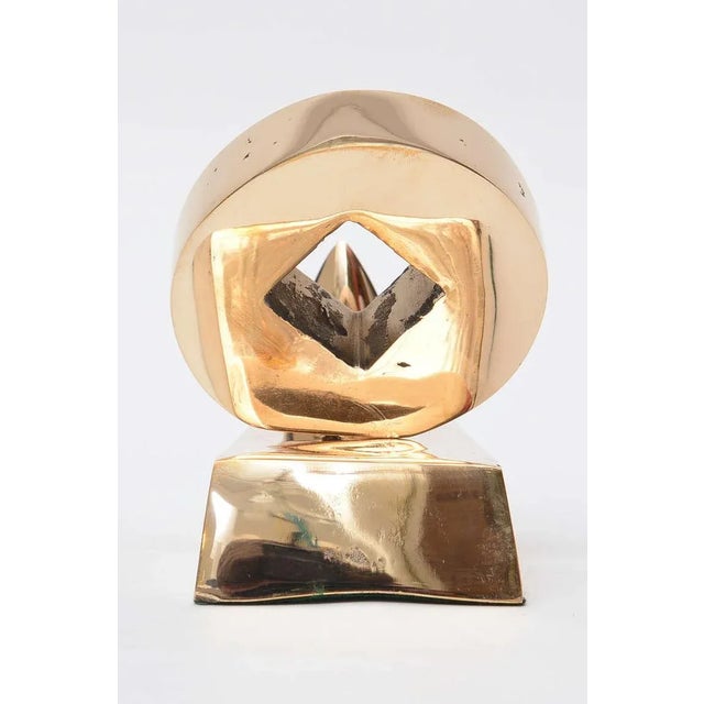 Bronze Vintage French Cast Polished Bronze Jean Arp Style Table Sculpture, For Sale - Image 8 of 11