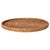 Brown Artifacts Rattan Round Flat Tray in Honey Brown - 14" For Sale - Image 8 of 8