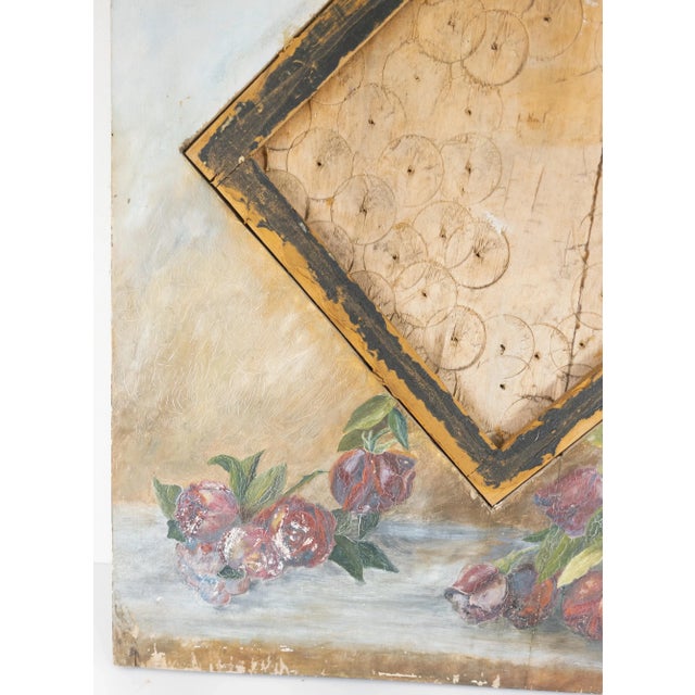 Early 20th Century Early 20th Century Shabby Chic Decorative Mirror Frame With Swallows For Sale - Image 5 of 11