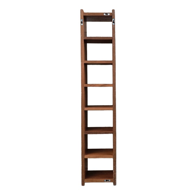 Danish CD Storage Rack in Teak, 1980s For Sale