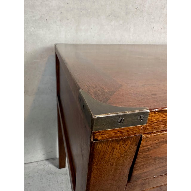 Campaign-Style Desk in Oak, 1990s For Sale - Image 4 of 12