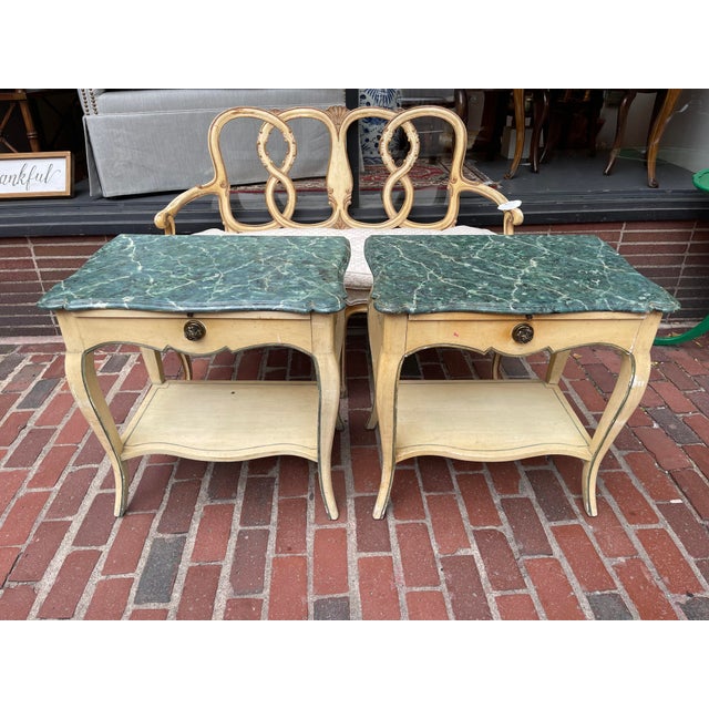 1930s French Style Tables With a Drawer and Shelf Chairish