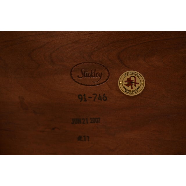 Stickley Mission Arts & Crafts Cherry Wood Spindle Side Table For Sale - Image 11 of 12